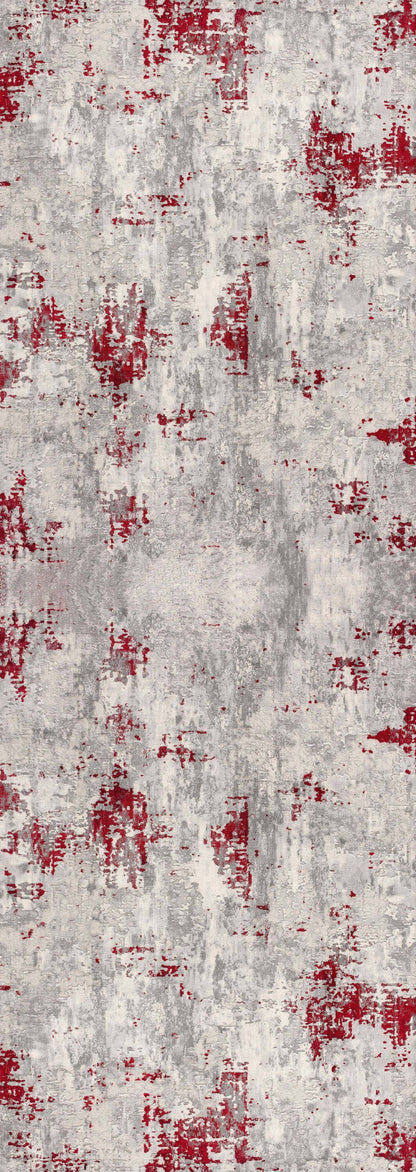 Alfombra roja contemporánea abstracta de Vogue