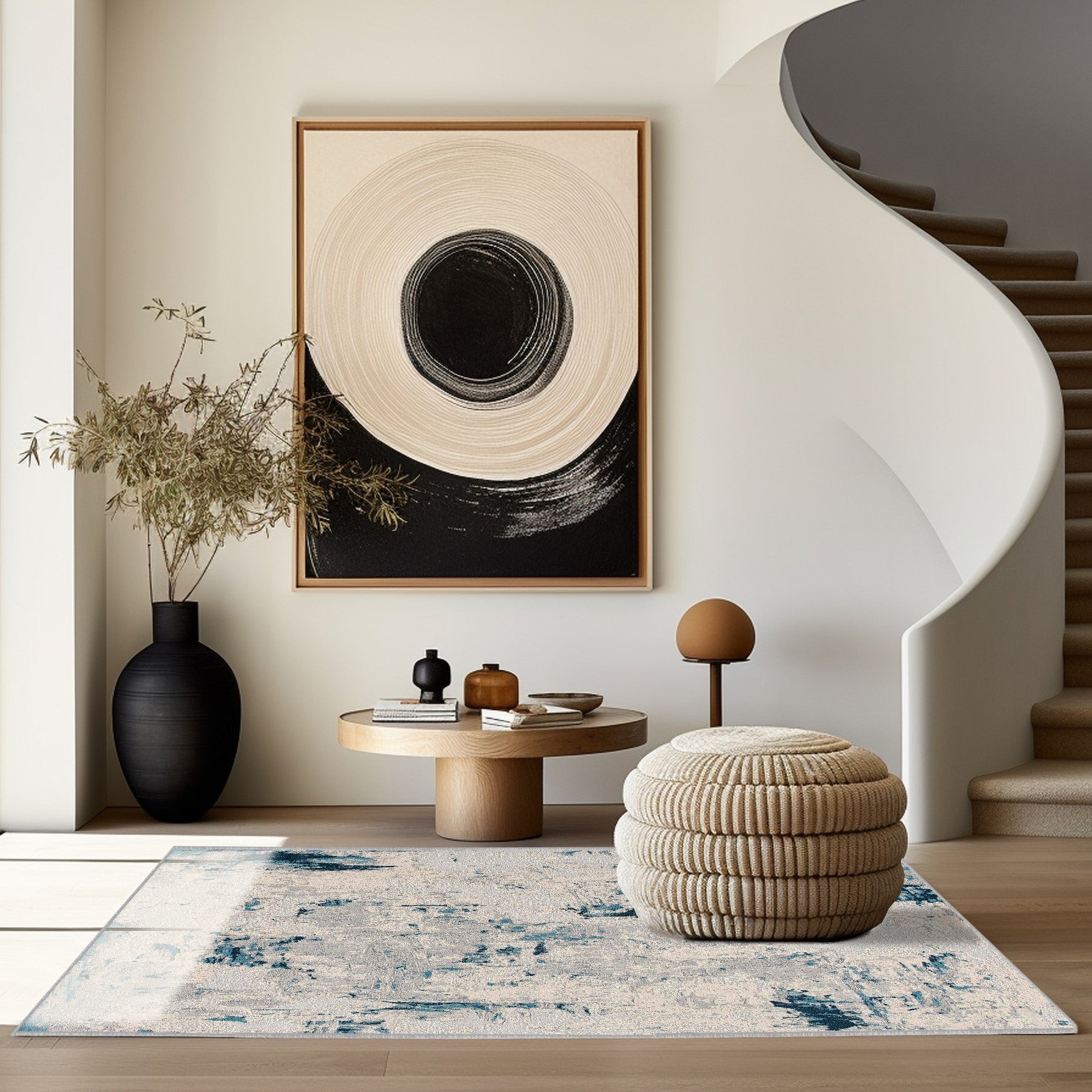Contemporary Abstract Indoor Area Rug