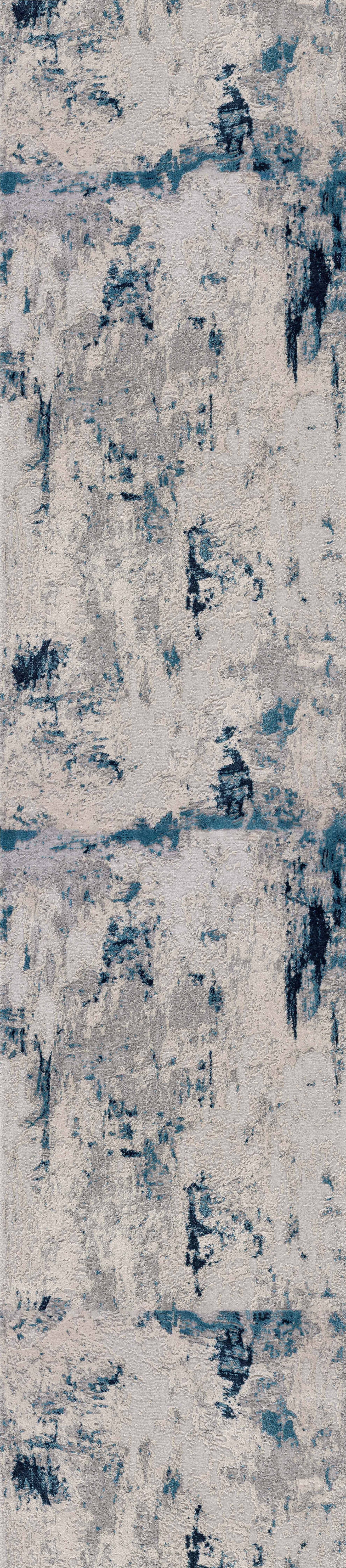 Vogue Abstract Contemporary Blue Rug