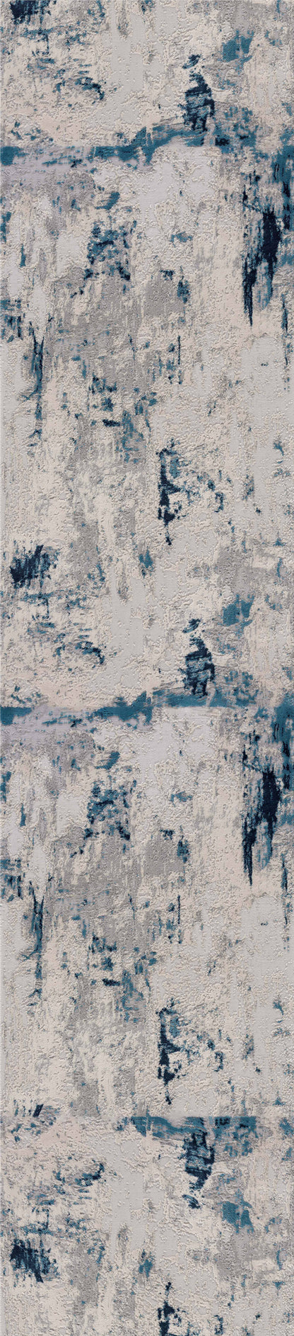 Vogue Abstract Contemporary Blue Rug