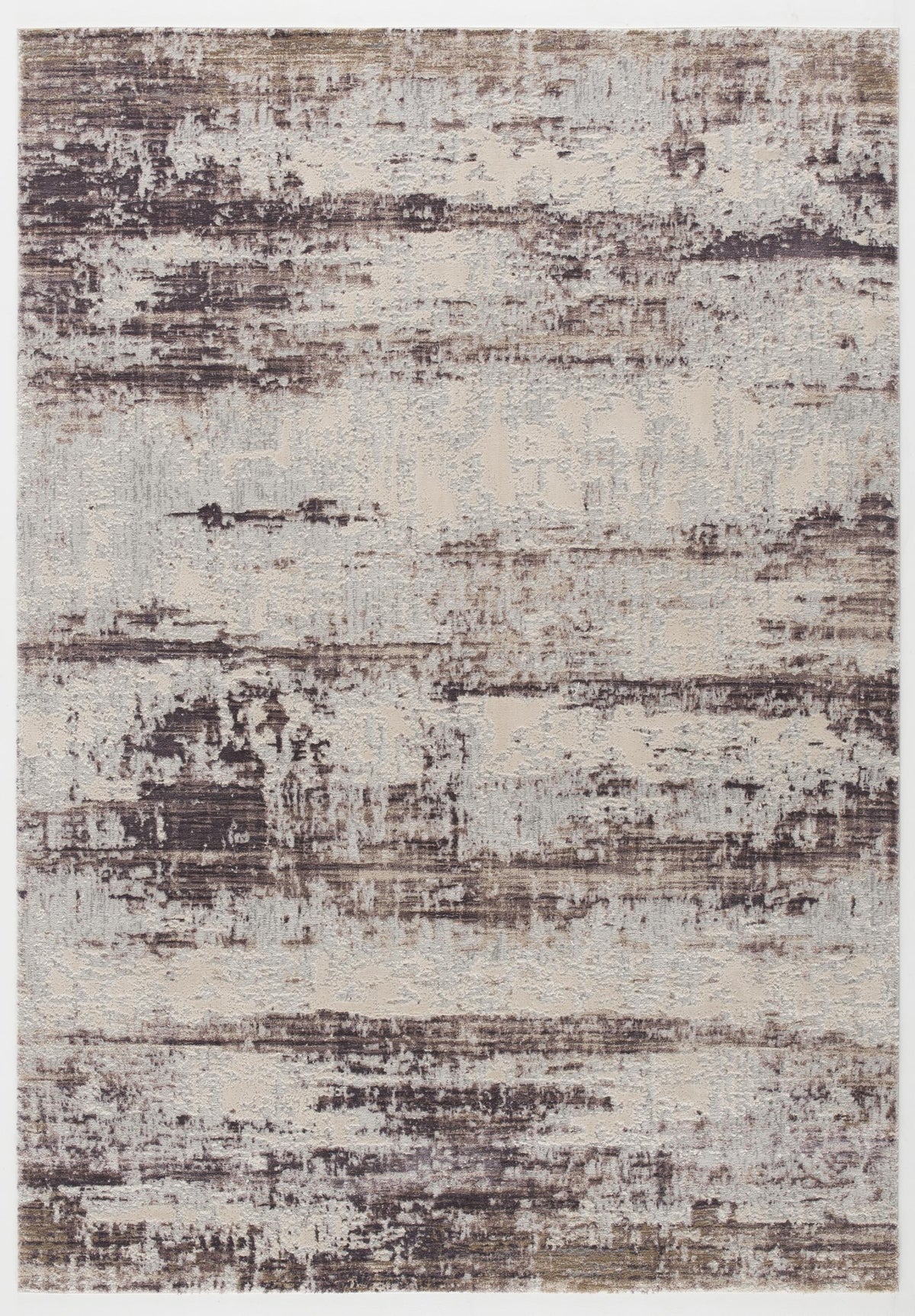 Terrana Abstract Contemporary Violet and Beige Indoor Rug
