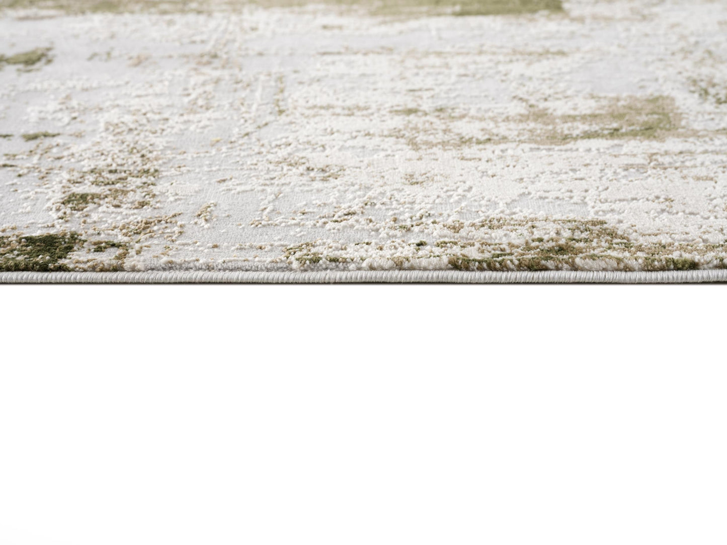 Alfombra verde contemporánea abstracta de Vogue