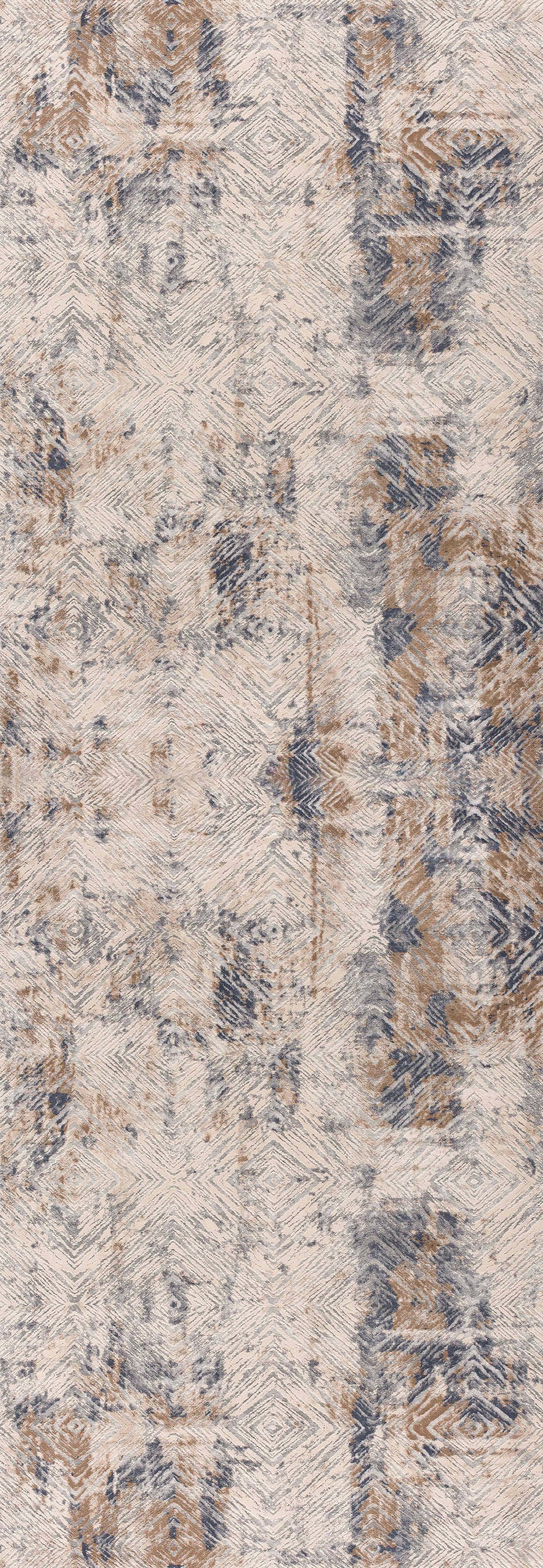 Alfombra contemporánea costera azul marino de Vogue