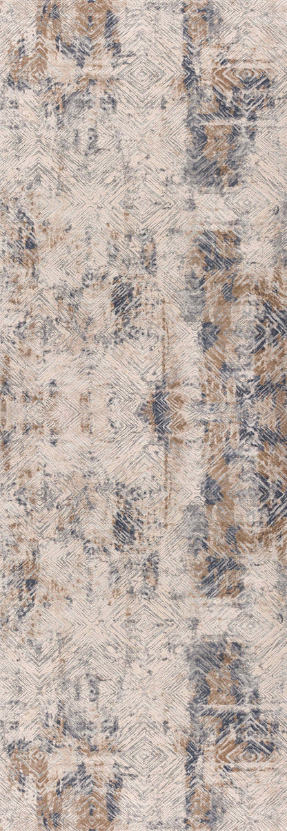 Alfombra contemporánea costera azul marino de Vogue