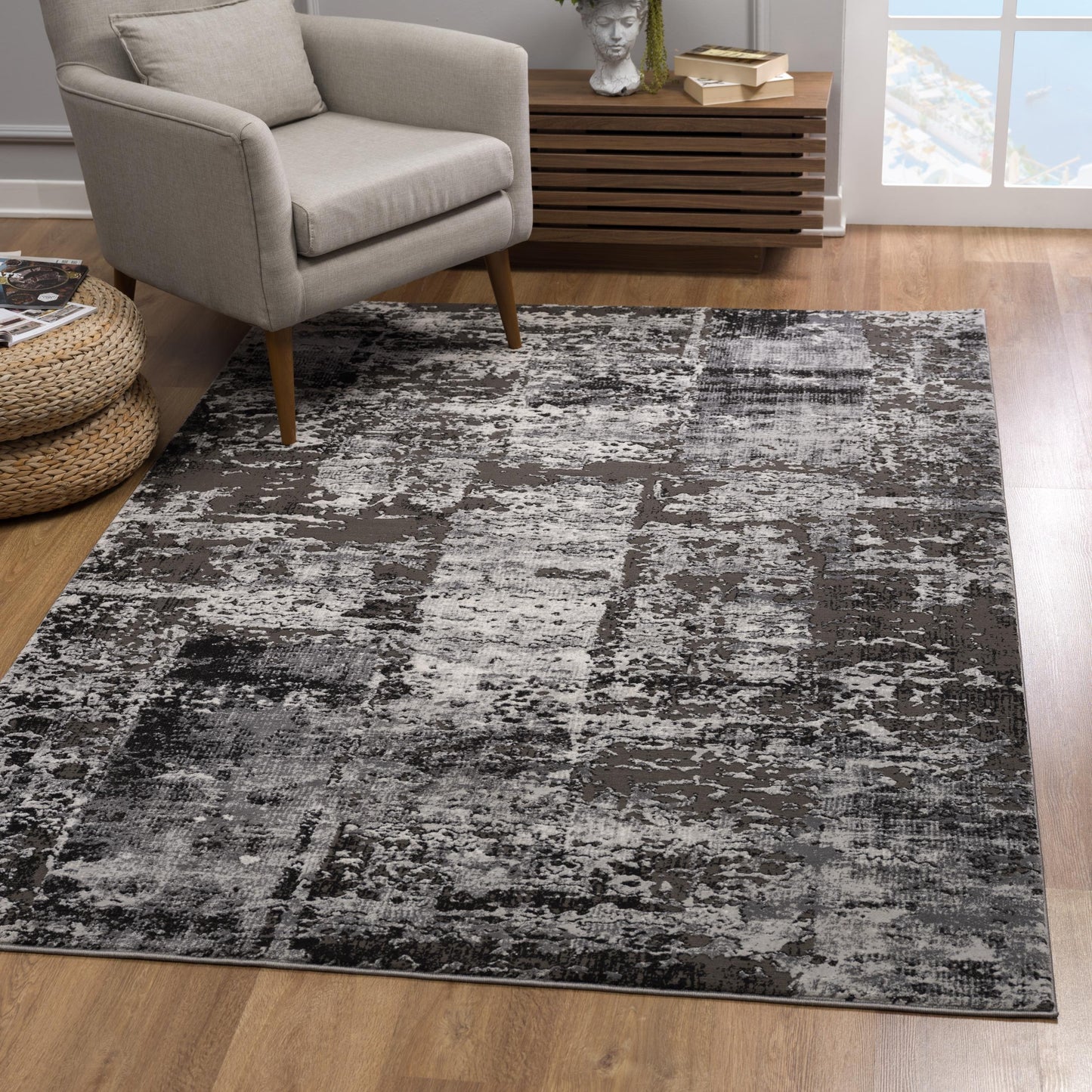 Vogue Scandinavian Contemporary Grey Rug