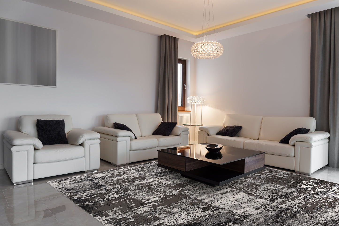 Vogue Scandinavian Contemporary Grey Rug