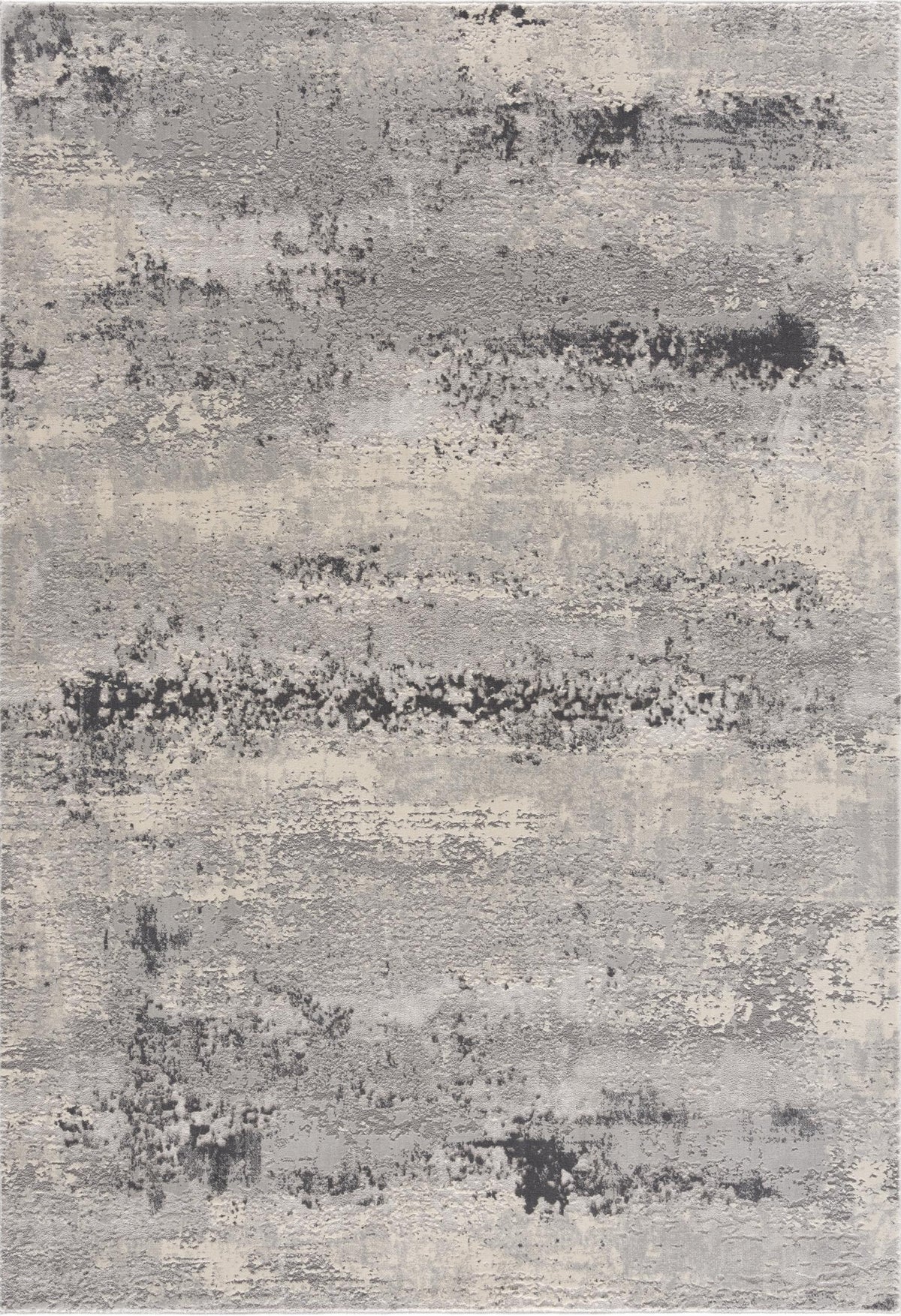 Cendro Abstract Contemporary Grey and Beige Indoor Rug