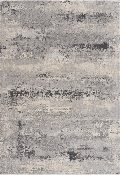 Tapis gris contemporain abstrait Vogue