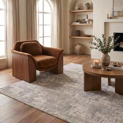 Tapis gris contemporain scandinave Vogue