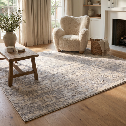 Tapis gris contemporain scandinave Vogue