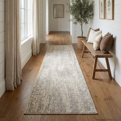 Tapis gris contemporain scandinave Vogue