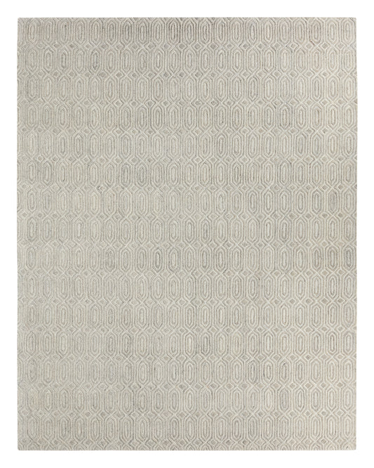 Chaise Geometric Mid-Century Modern Natural and Ivory Area Rug