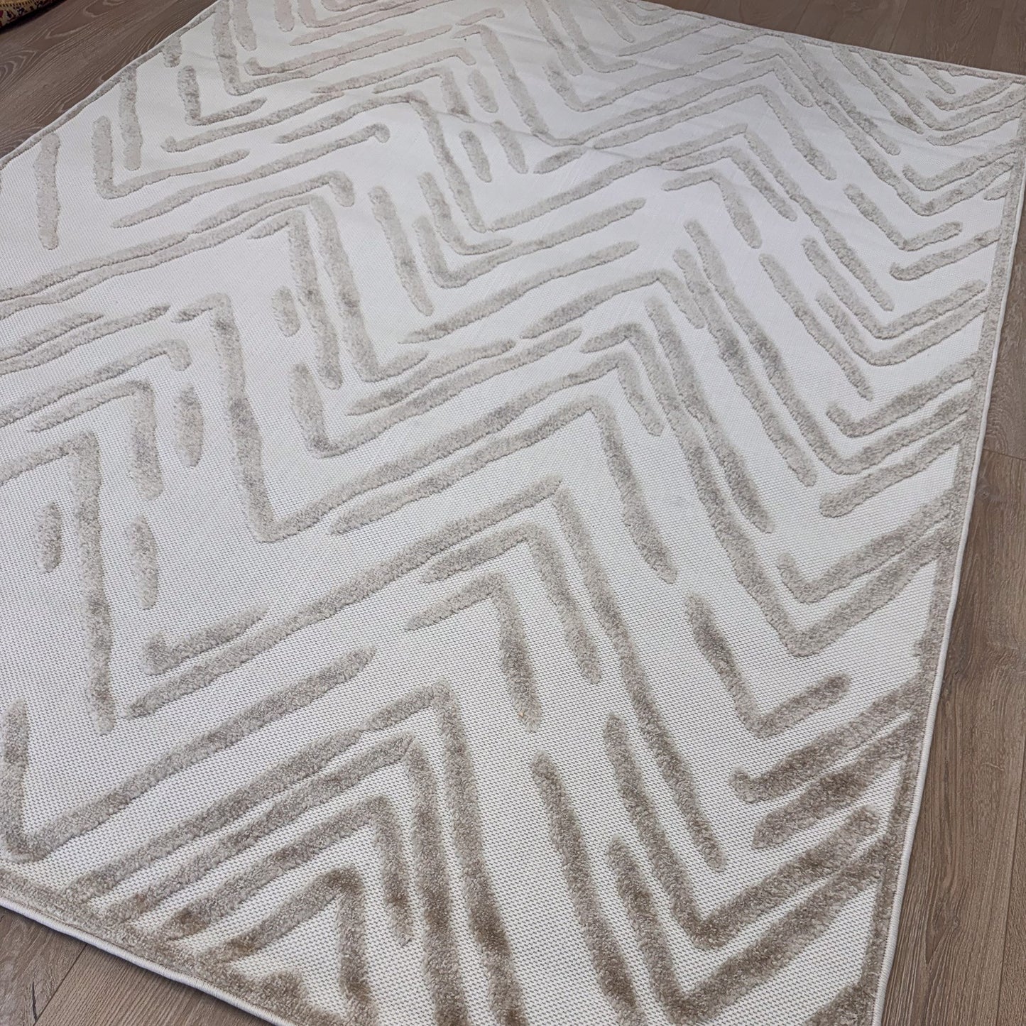 Alfombra Abstract Modern Beige Rug