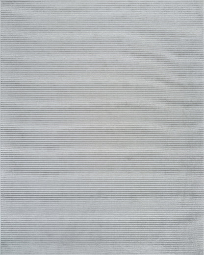 Solena Striped Contemporary Grey and Beige Indoor Rug