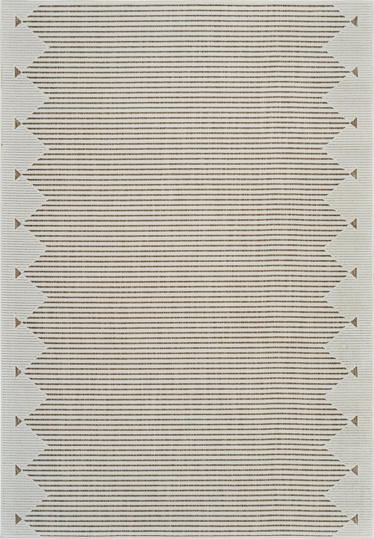 Tapis beige moderne rayé Maise