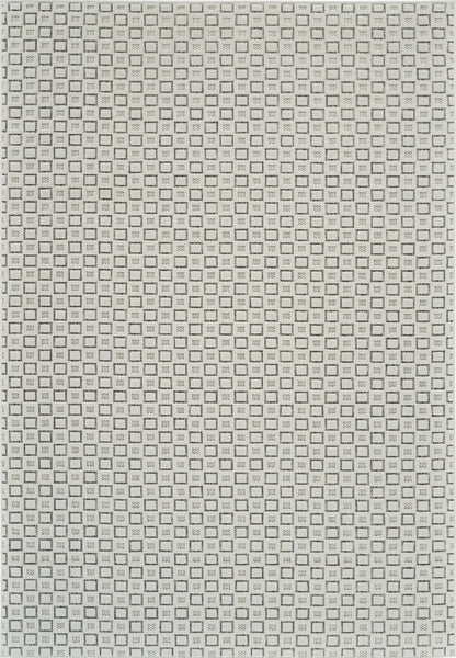 Miraq Geometric Contemporary Cream and Beige Indoor Rug