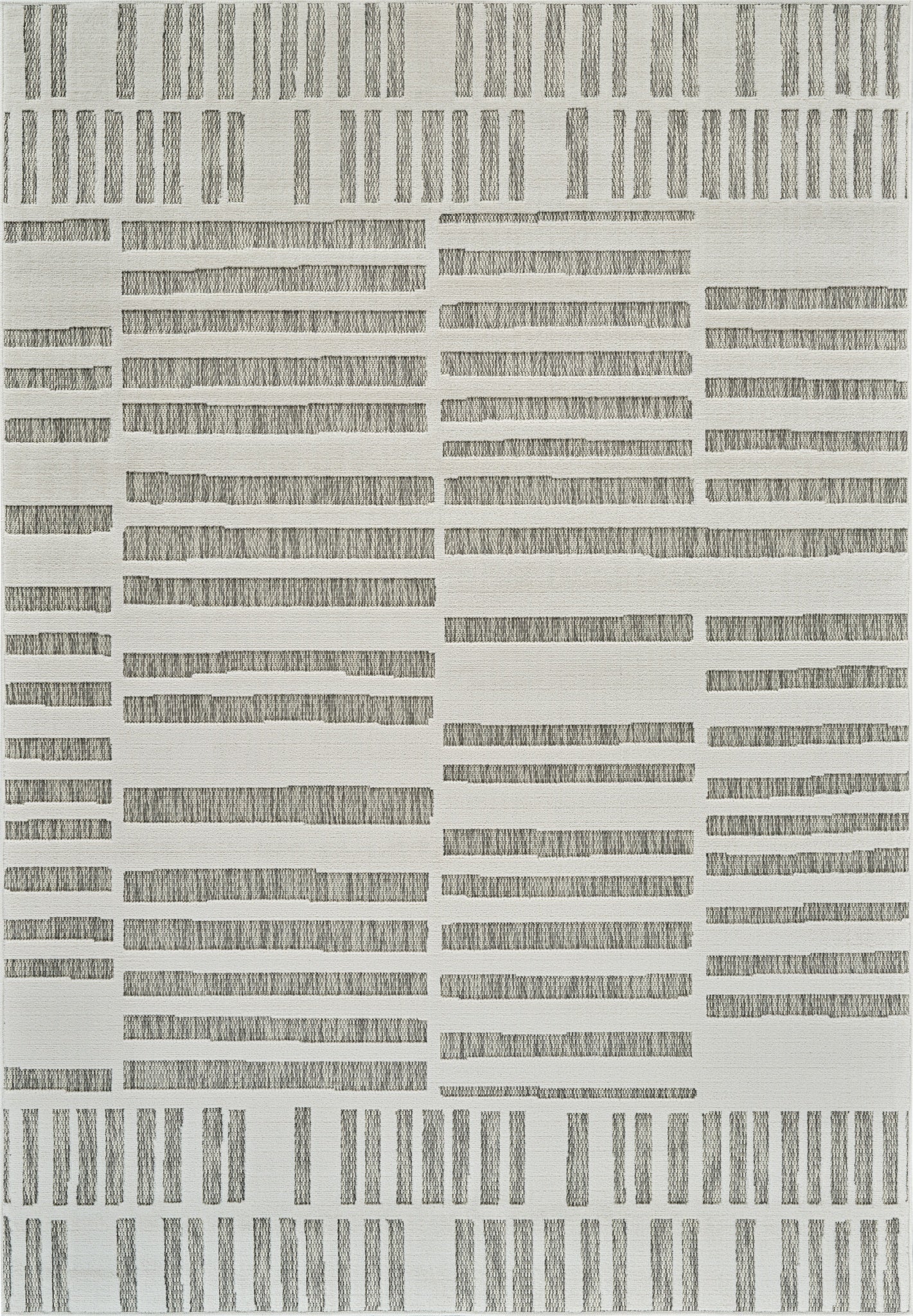 Alfombra abstracta moderna color crema Maise