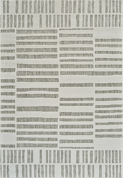 Alfombra abstracta moderna color crema Maise