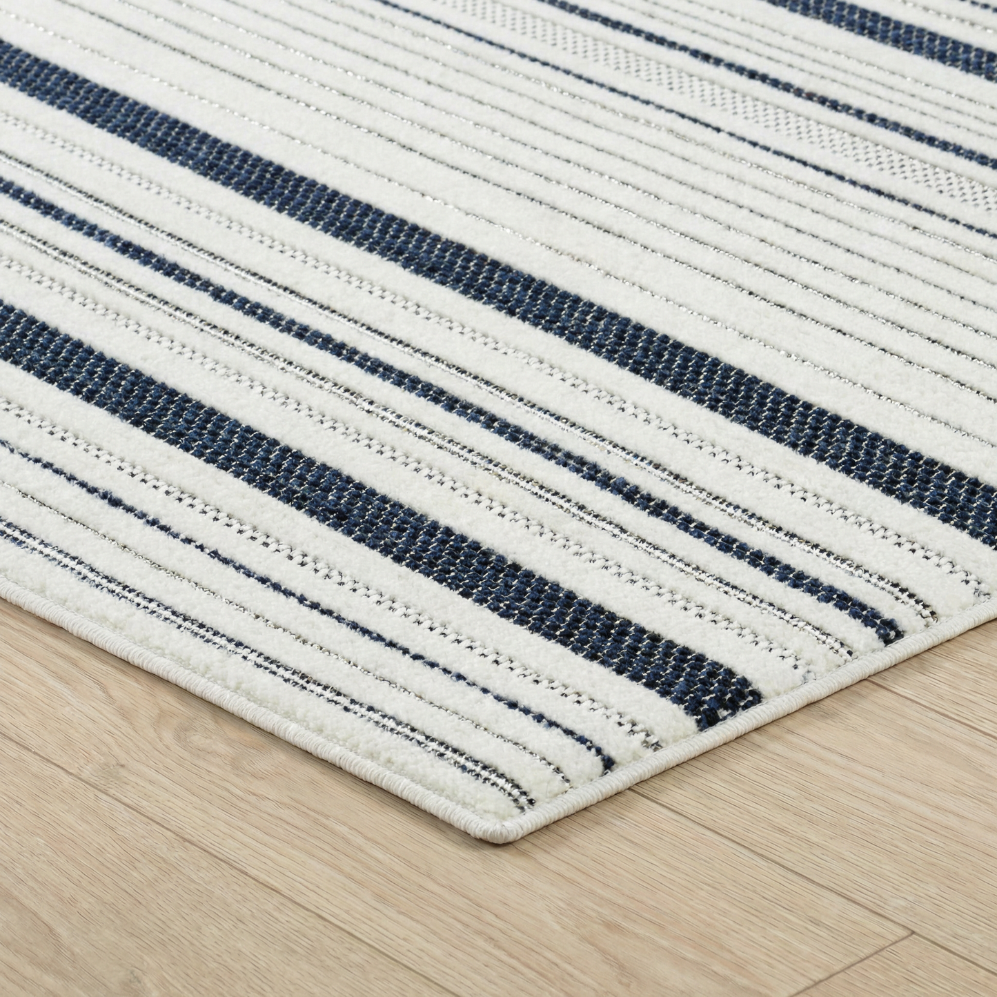Alfombra abstracta moderna color crema Maise