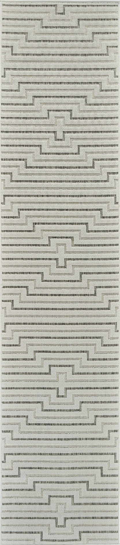 Sajari Geometric Contemporary Cream and Beige Indoor Rug