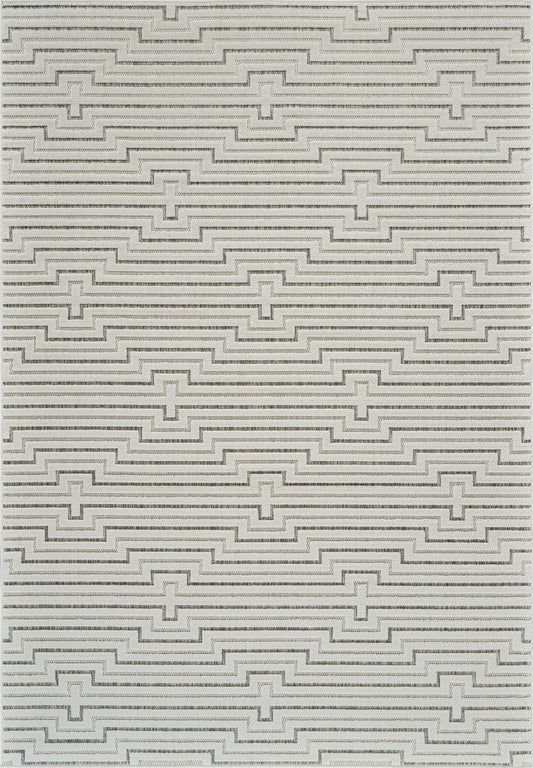 Tapis crème moderne abstrait Maise