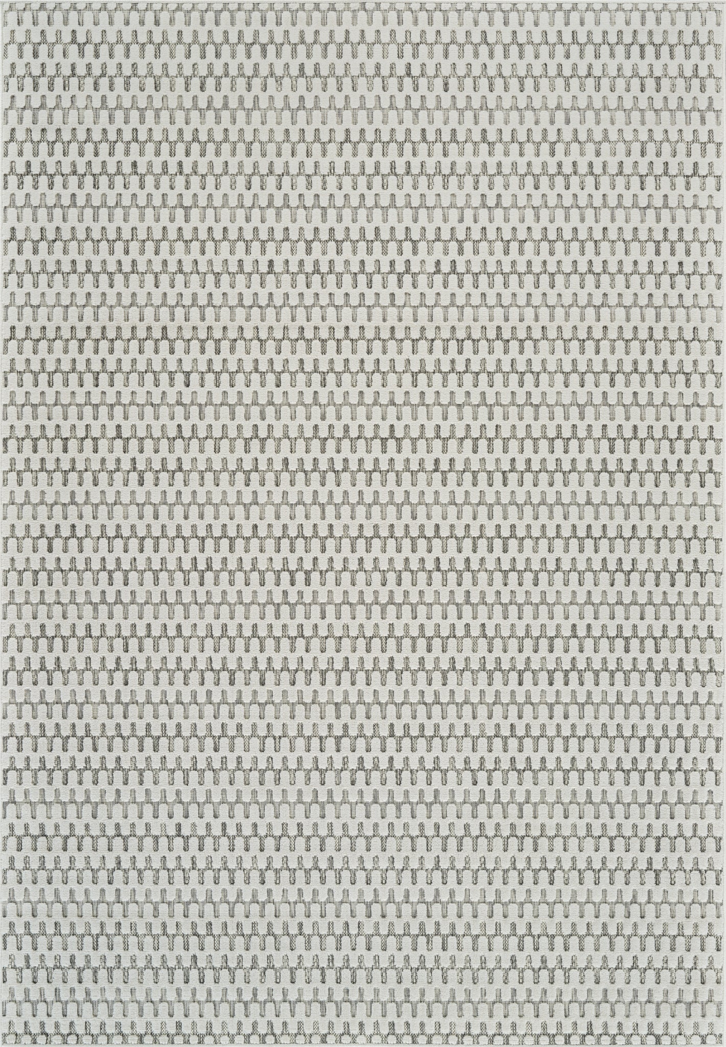 Safi Geometric Contemporary Cream and Beige Indoor Rug