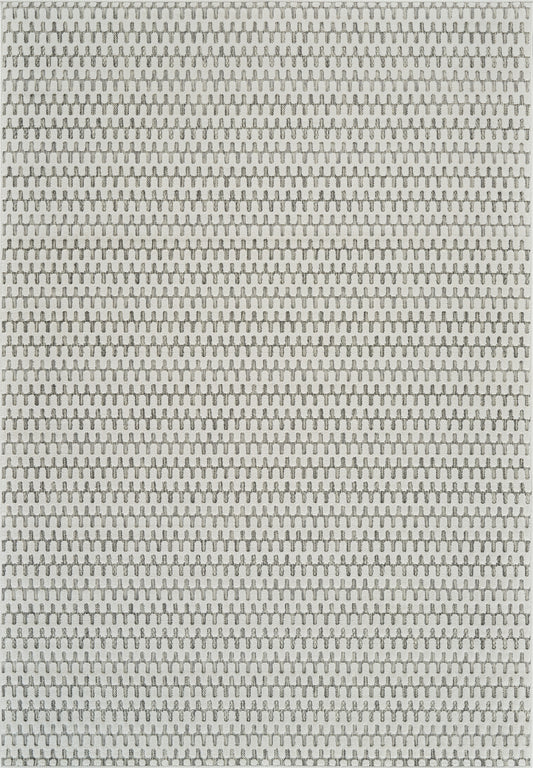 Safi Geometric Contemporary Cream and Beige Indoor Rug