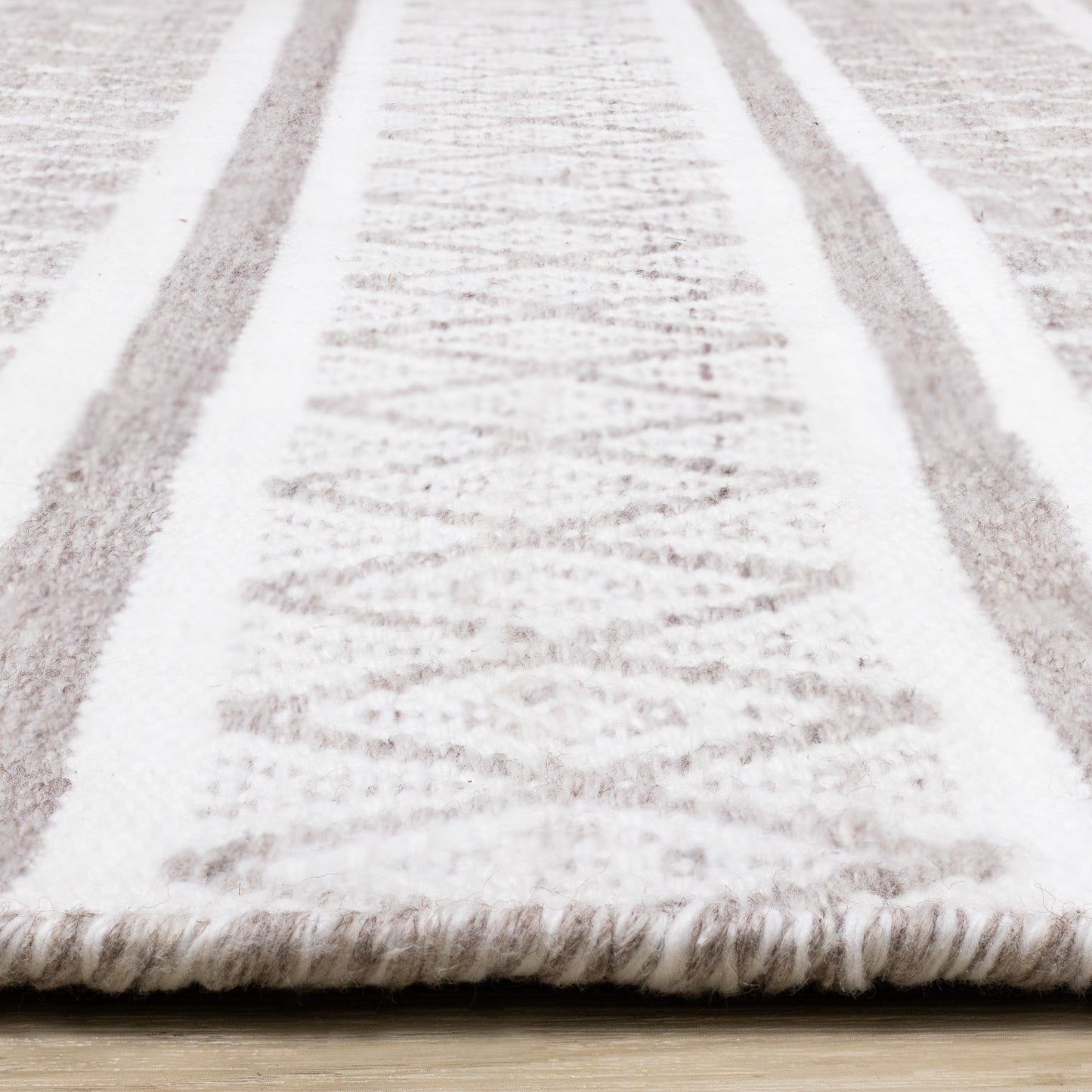 Contemporary Geometric Cream Area Rug