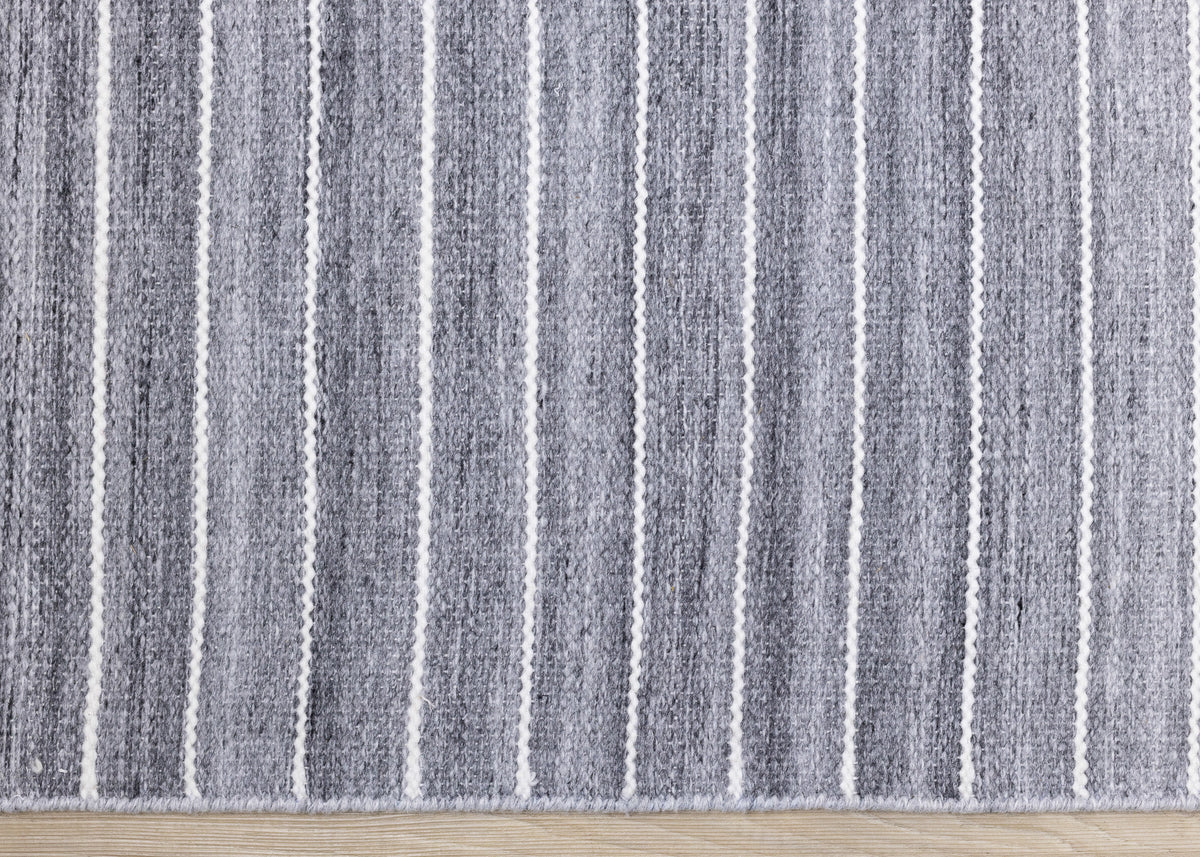 Contemporary Stripes Grey Area Rug
