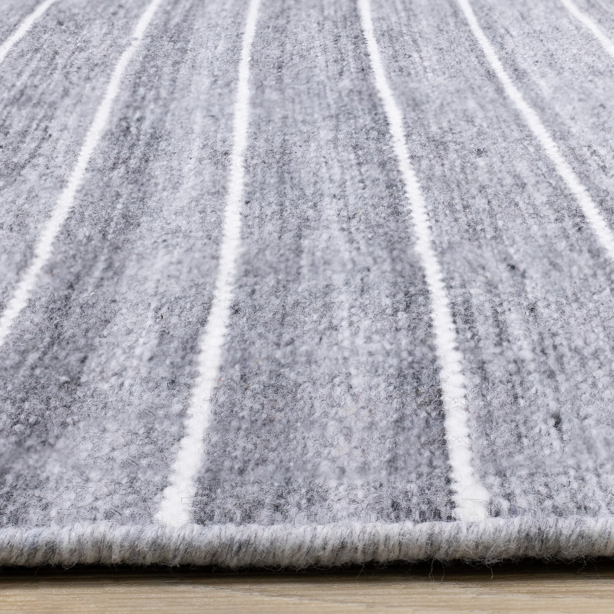 Contemporary Stripes Grey Area Rug