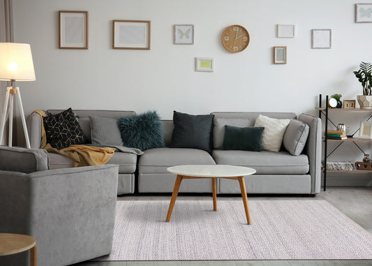 Contemporary Geometric Beige Area Rug