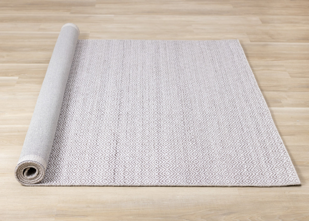Contemporary Geometric Beige Area Rug