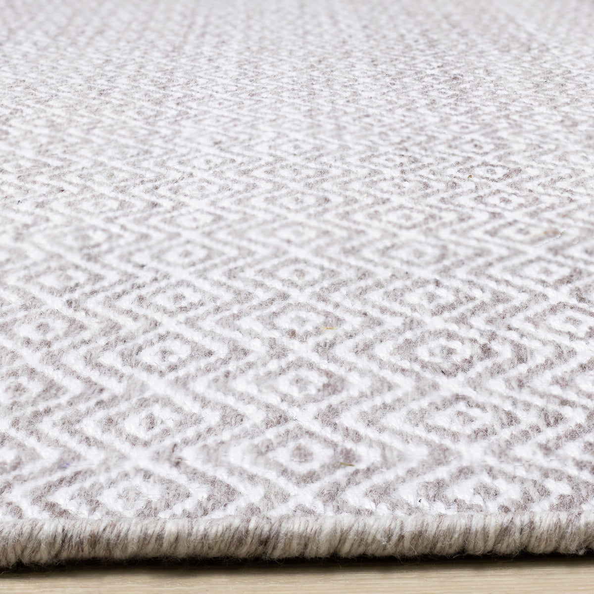 Contemporary Geometric Beige Area Rug