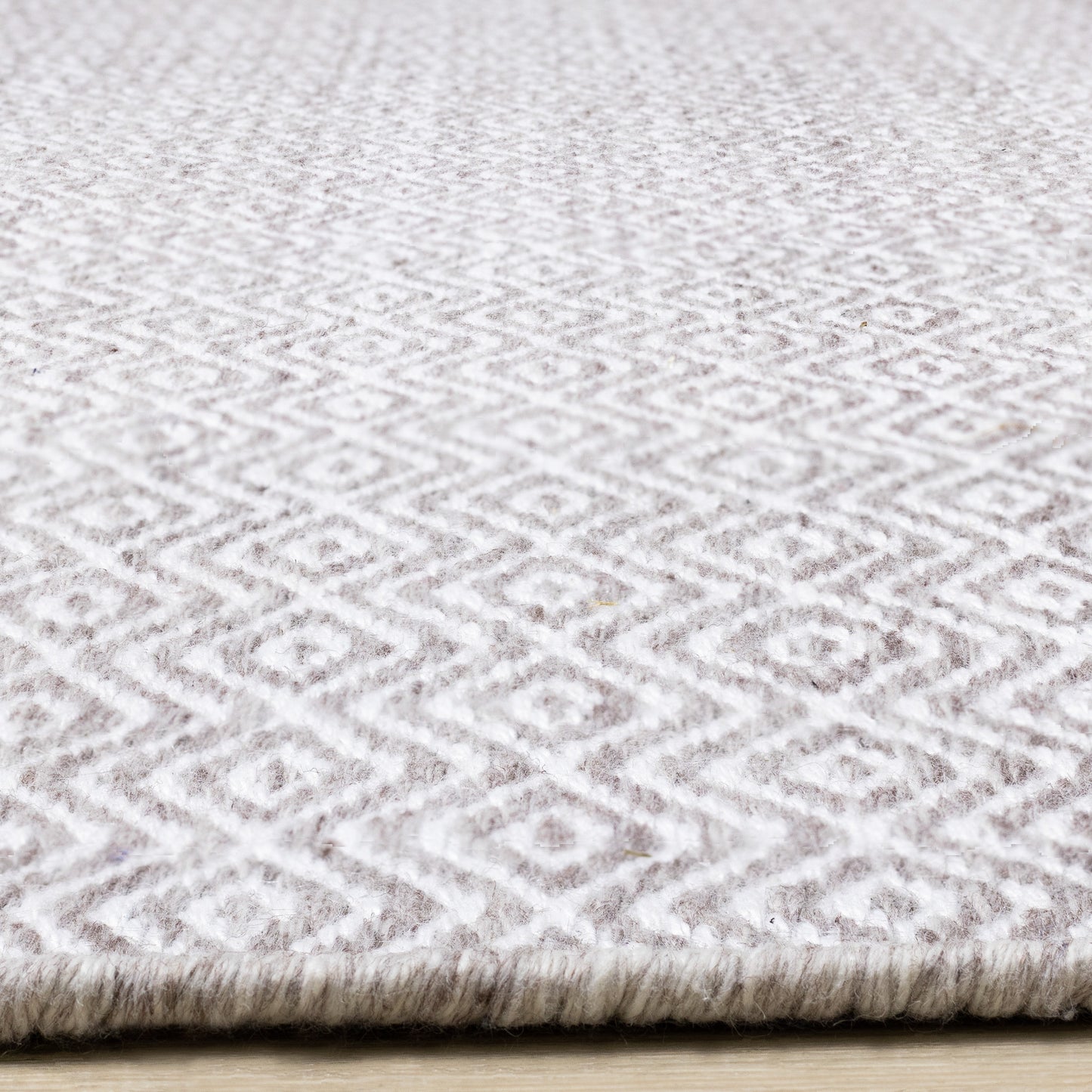 Contemporary Geometric Beige Area Rug
