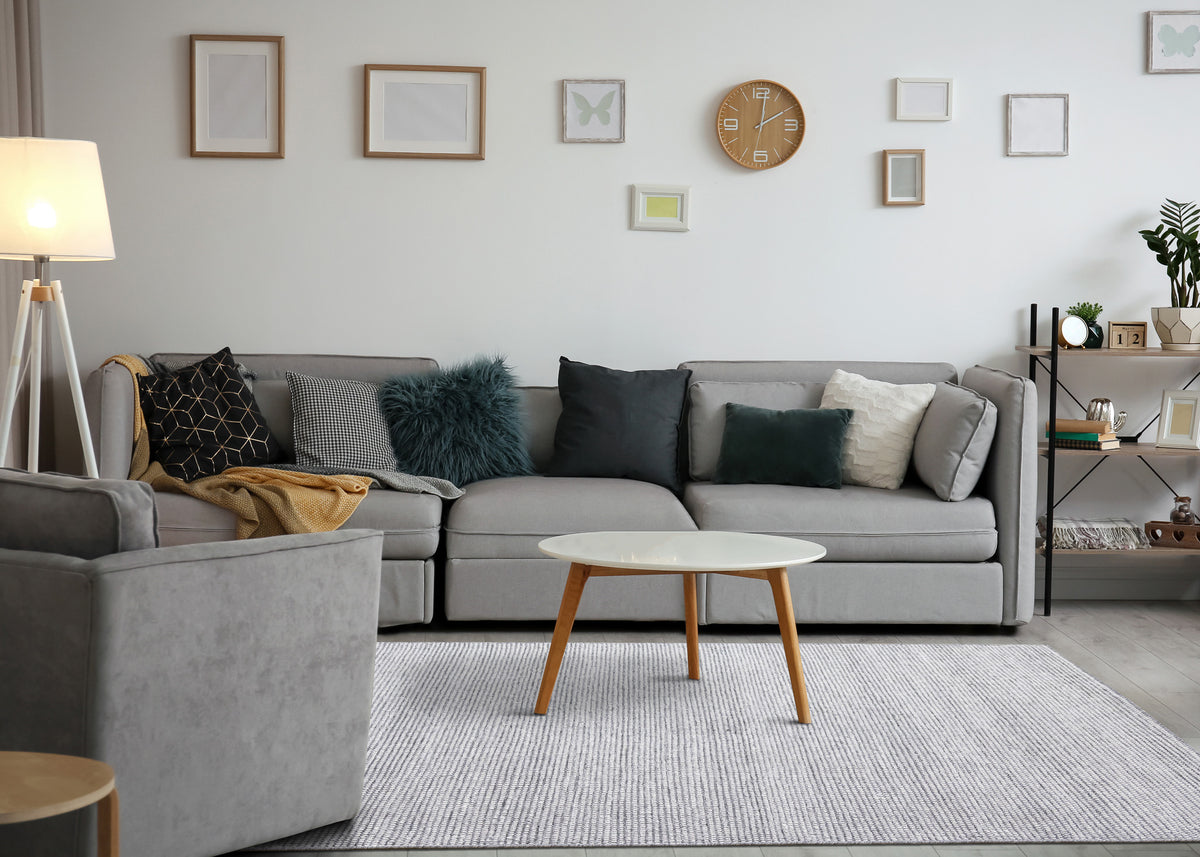 Contemporary Spots Cream Area Rug