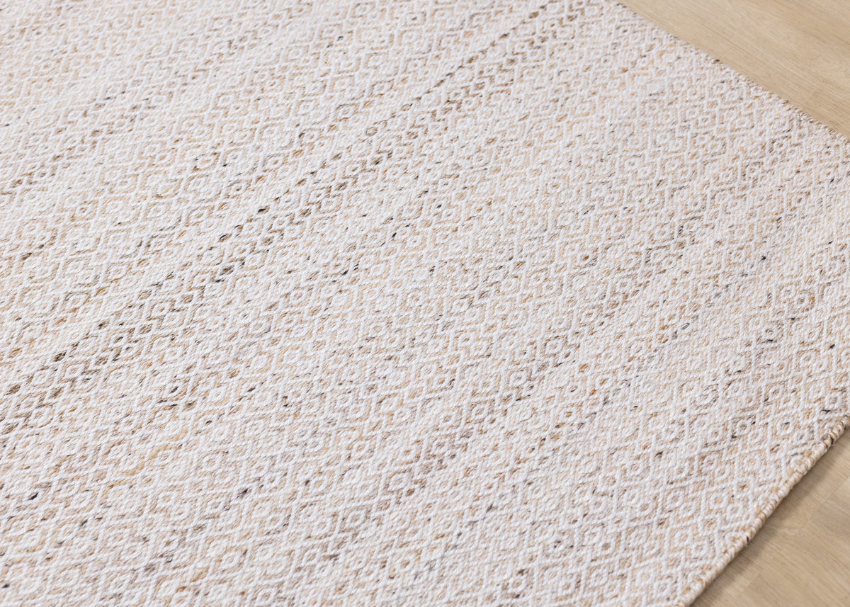 Contemporary Geometric Cream Area Rug