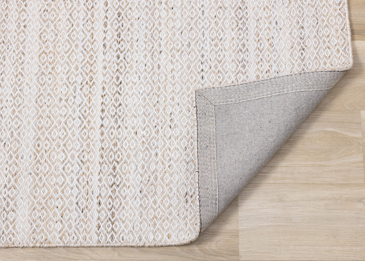 Contemporary Geometric Cream Area Rug