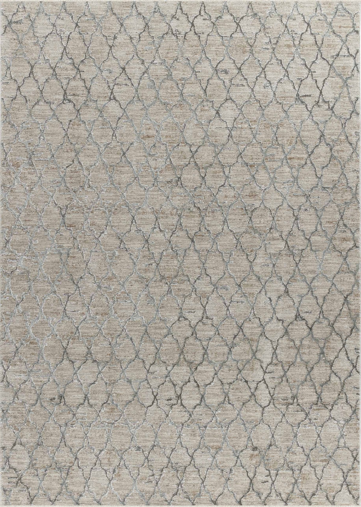 Aeris Geometric Contemporary Beige and Brown Indoor Rug