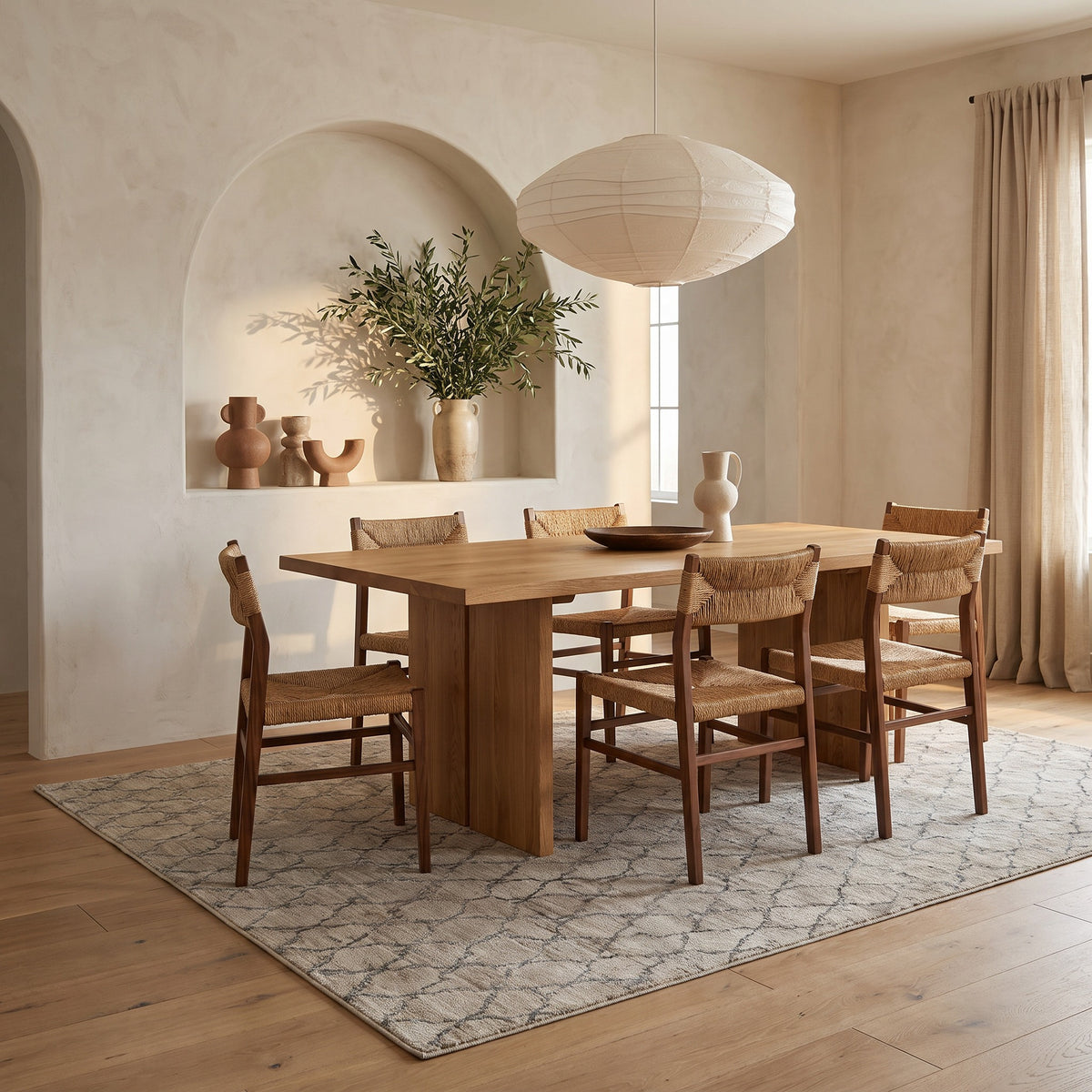 Aeris Geometric Contemporary Beige and Brown Indoor Rug