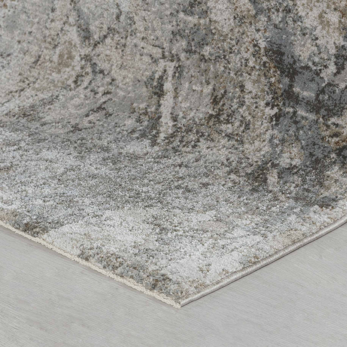 Tapis Verona abstrait vieilli contemporain beige et marron