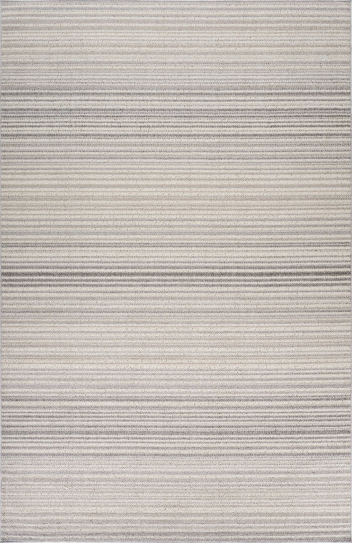 Sena Striped Contemporary Grey and Beige Indoor Rug