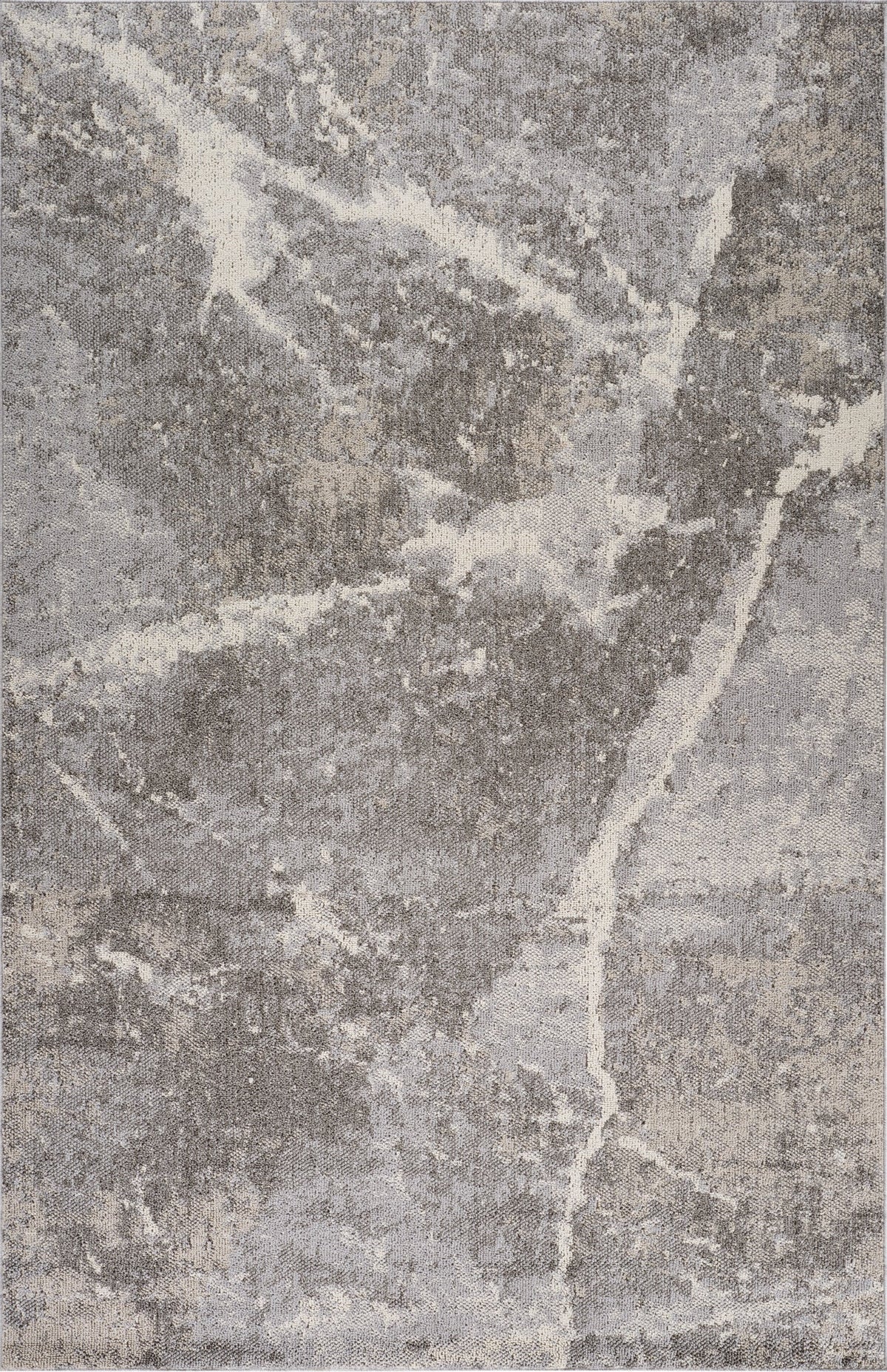 Tapis Marwa effet marbre contemporain gris et beige