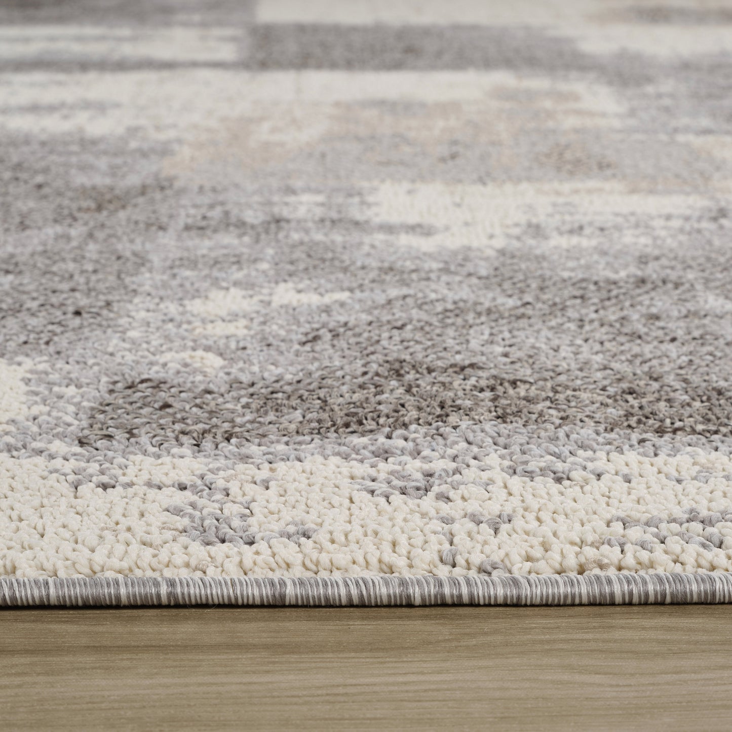 Avenir Abstract Contemporary Grey and Beige Indoor Rug