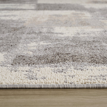 Avenir Abstract Contemporary Grey and Beige Indoor Rug