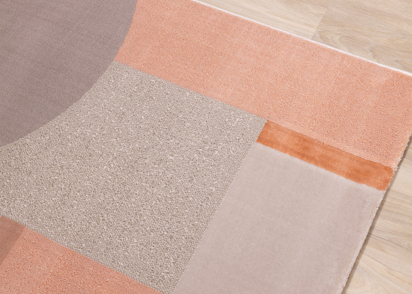 Modern Geometric Pink Area Rug