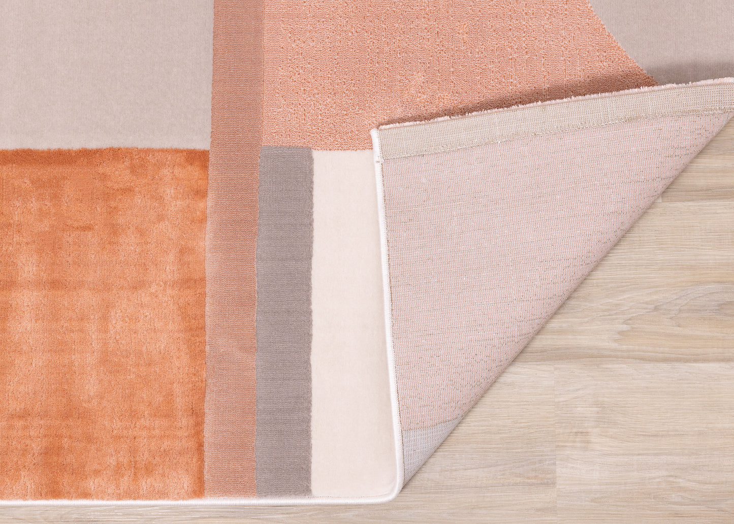 Modern Geometric Pink Area Rug