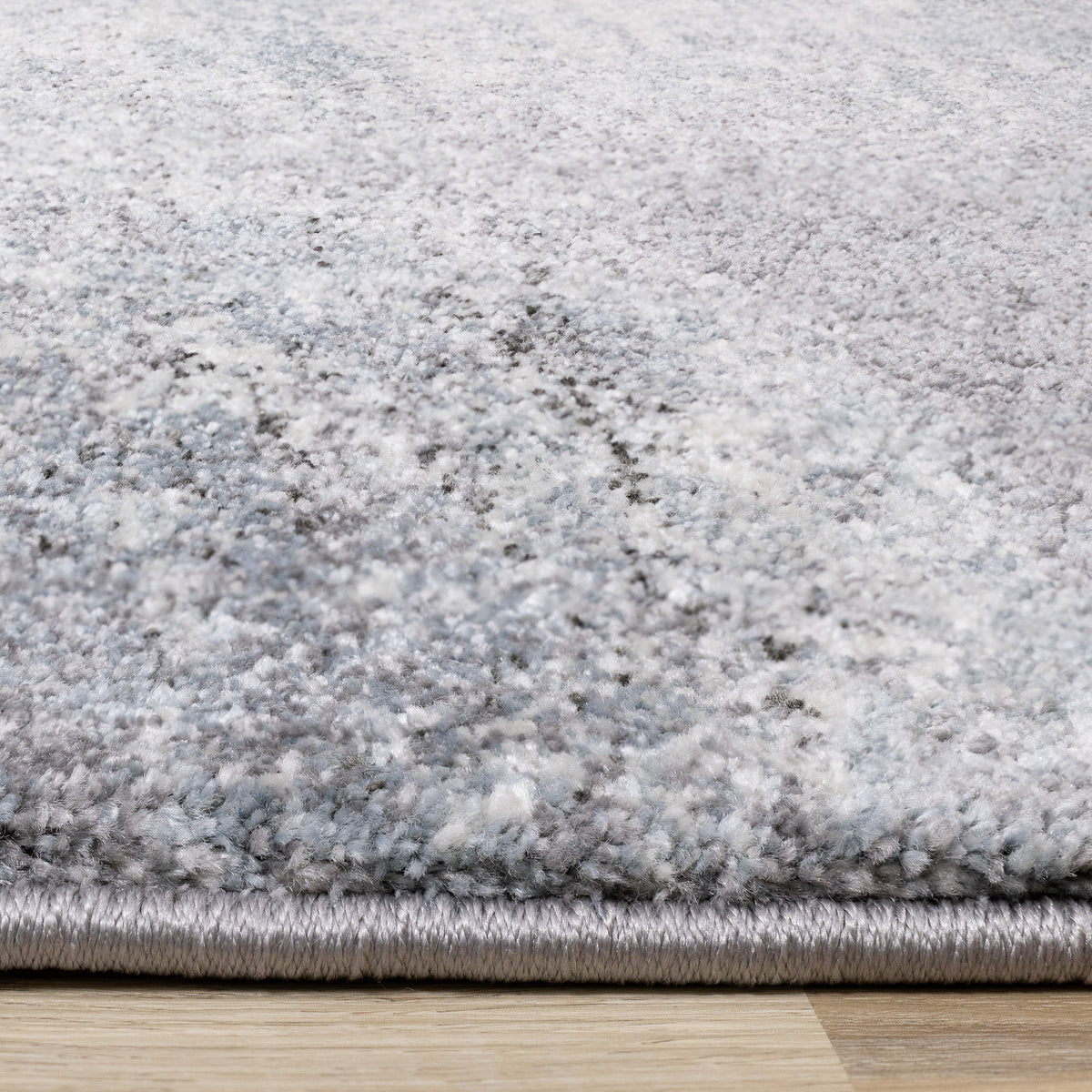 Contemporary Distressed Blue Area Rug