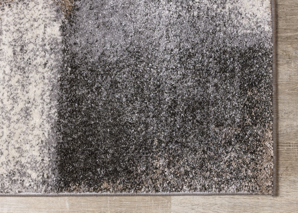 Contemporary Geometric Blue Area Rug