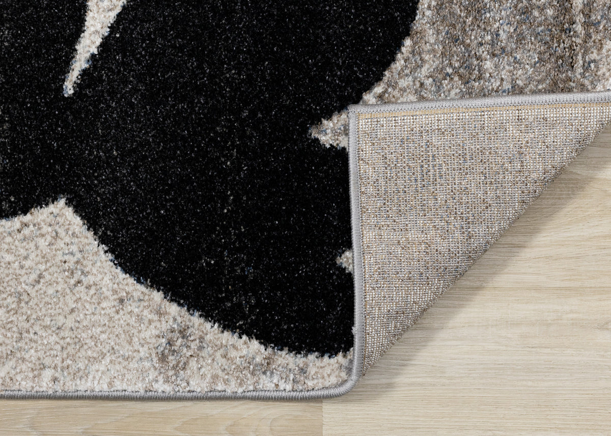 Contemporary Botanical Blue Area Rug