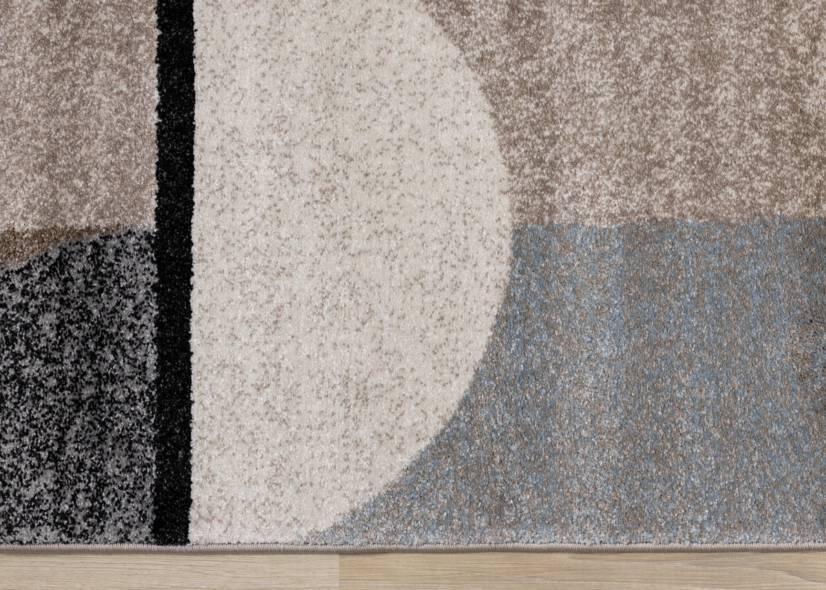 Contemporary Geometric Cream Area Rug